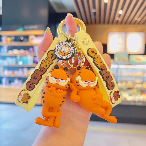 新款可爱猫咪玩偶挂饰可爱情侣创意包包挂件小公仔钥匙扣硅胶