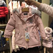 儿童羽绒服加厚保暖童装 22款 小熊pawinpaw宝英宝女童中长款 外套