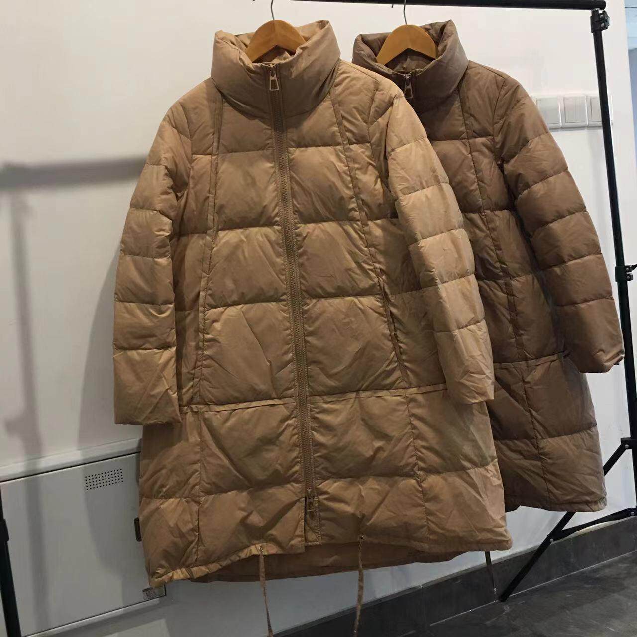 羽绒服女冬季2024新款白鸭绒中长款轻便宽松大码保暖立领羽绒外套