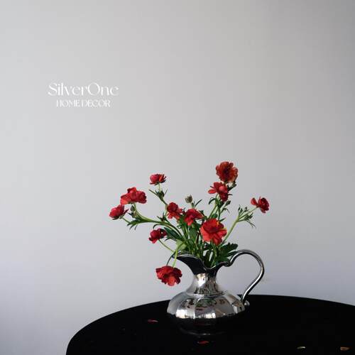 SilverOne天鹅壶电镀陶瓷花瓶