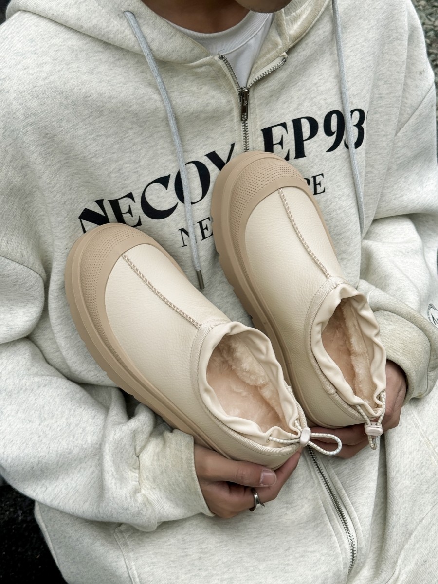 ONE-FOOTED SLIP-ON VELVET THICKENED LEATHER SNOW BOOTS FOR MEN AND WOMEN WINTER COUPLES HEIGHTENED THICK-SOLED COTTON SHOES AND WARM CASUAL SHOES