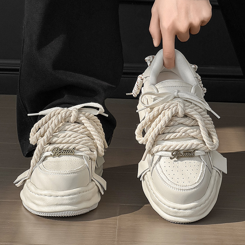 7cm隐形增高鞋子男女2026春季新款厚底小白鞋透气情侣款休闲板鞋,流行男鞋,休闲板鞋,淘宝优惠券,粉丝福利购,淘宝优惠卷