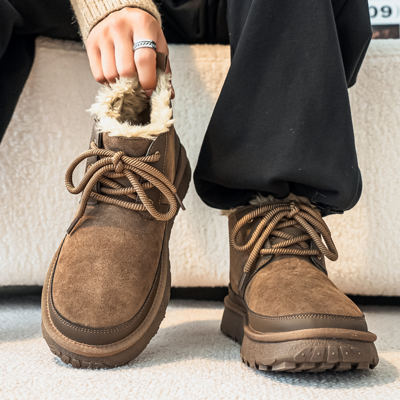 复古雪地靴保暖防寒东北大棉鞋