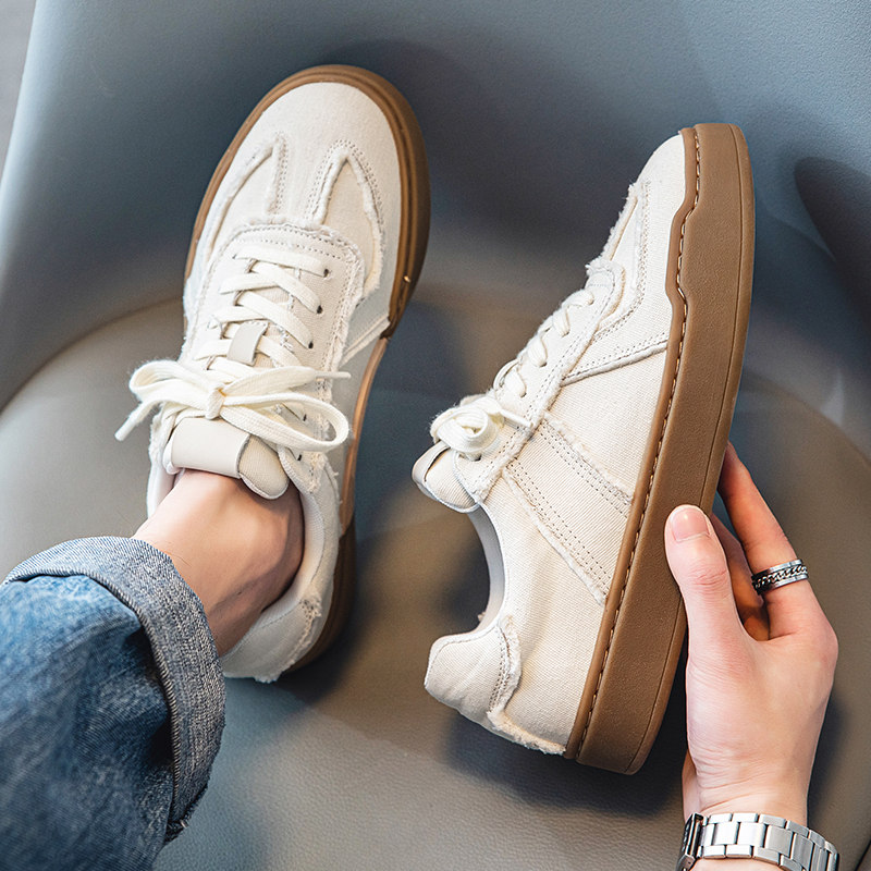 小众帆布休闲鞋透气复古