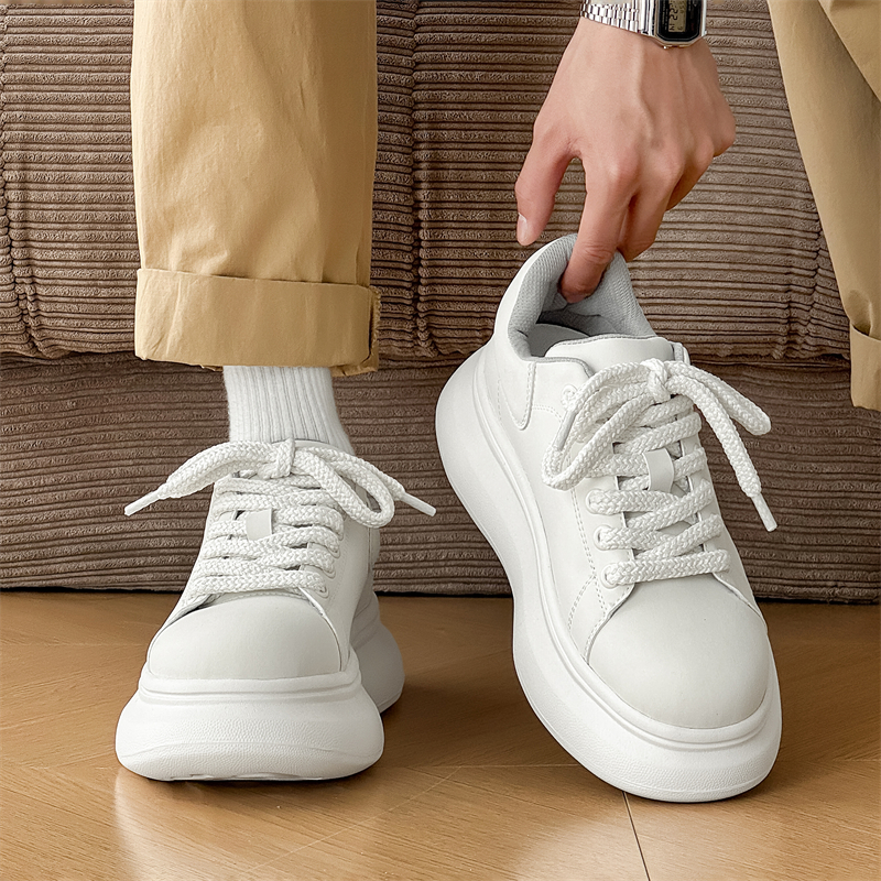 白色厚底增高小白鞋休闲运动板鞋