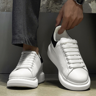板鞋 运动休闲鞋 透气高级感厚底增高经典 男女情侣款 透气百搭小白鞋