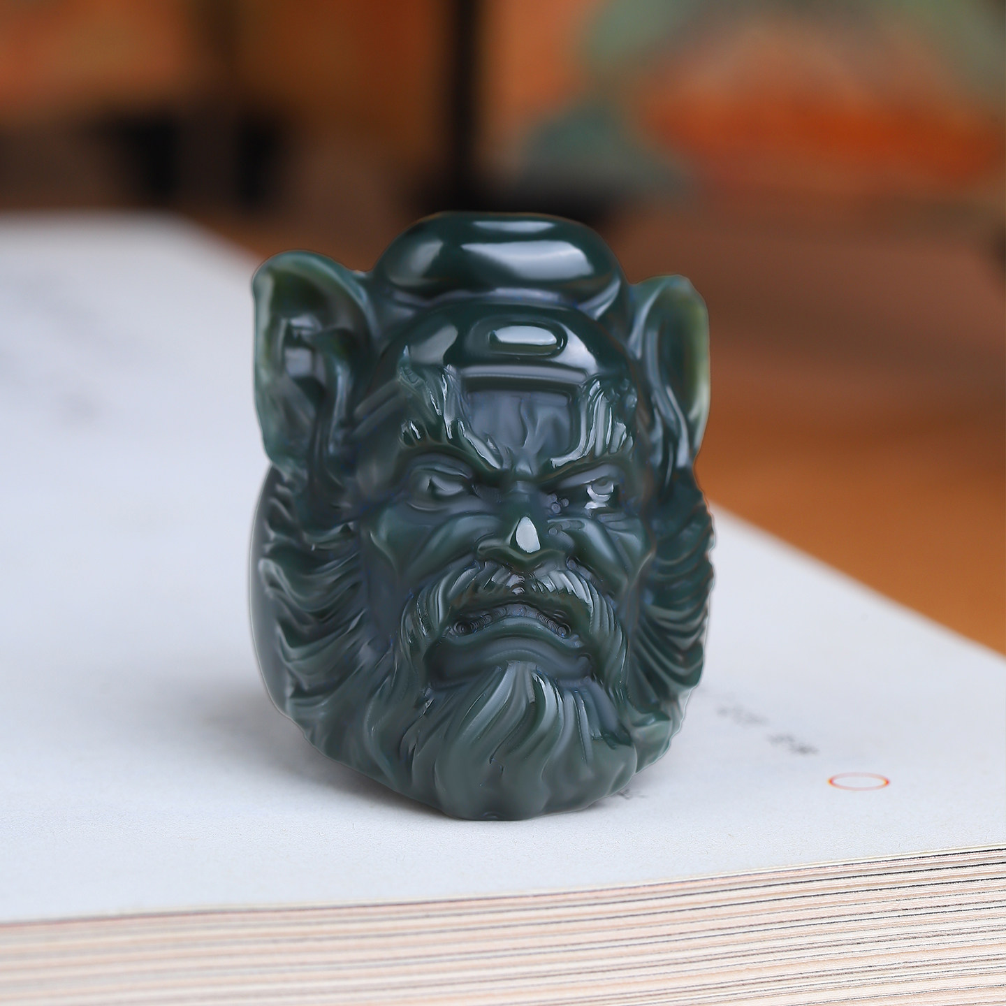 天然新疆和田玉细料钟馗玉扳指玉石指环钟馗纳福男女玉戒指带证书,珠宝/钻石/翡翠,手饰,淘宝优惠券,粉丝福利购,淘宝优惠卷