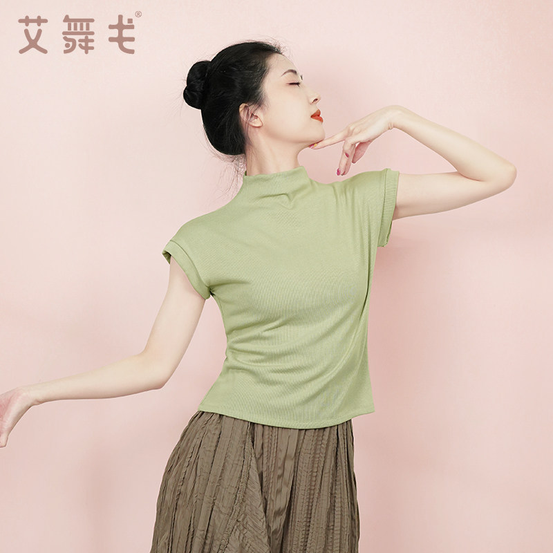 显瘦立领新款夏季舞蹈服