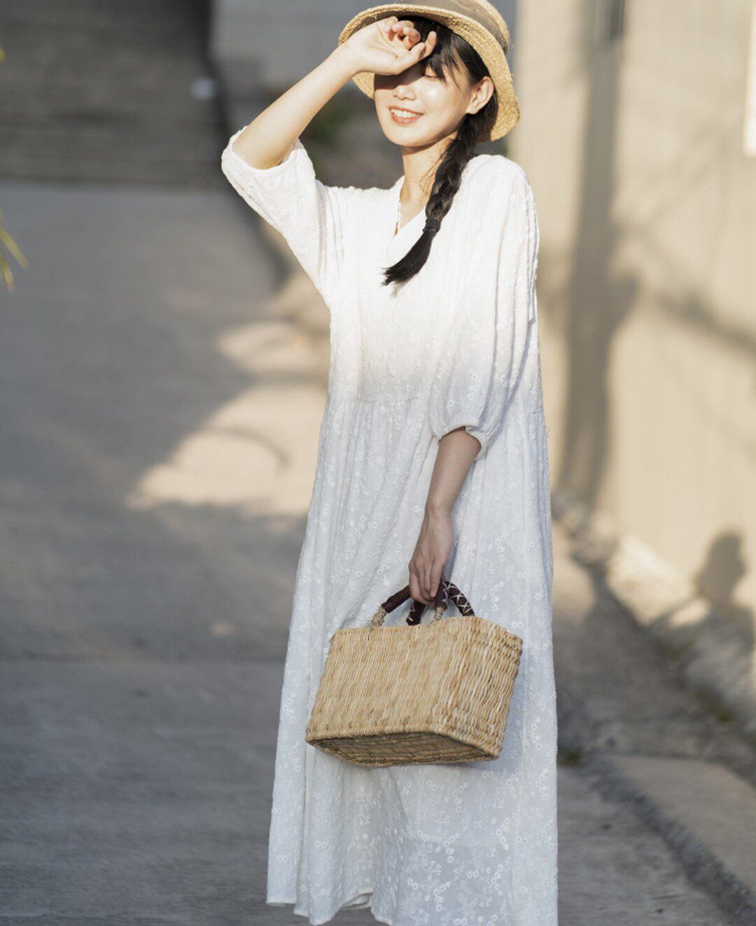 高级感纯棉宽松飘逸瑜伽长袍禅意