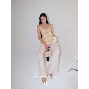 美国进口伊士曼醋酸 华丽亮眼 老钱风吊带 迷人眼 SNT