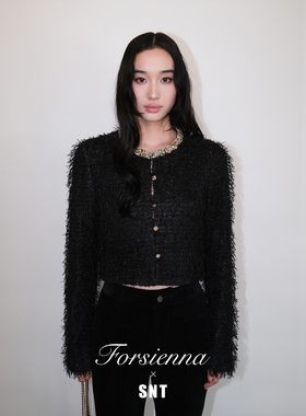 SNT 意大利进口奢牌专供SMI编织流苏面料外套