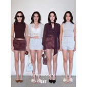 低腰裙裤 SNT 冰川蓝 高腰短裤 时髦腿精 焦酒红