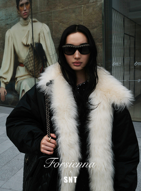 SNT【冬日恋歌】把时髦融入日常穿搭的真毛领鹅绒羽绒服