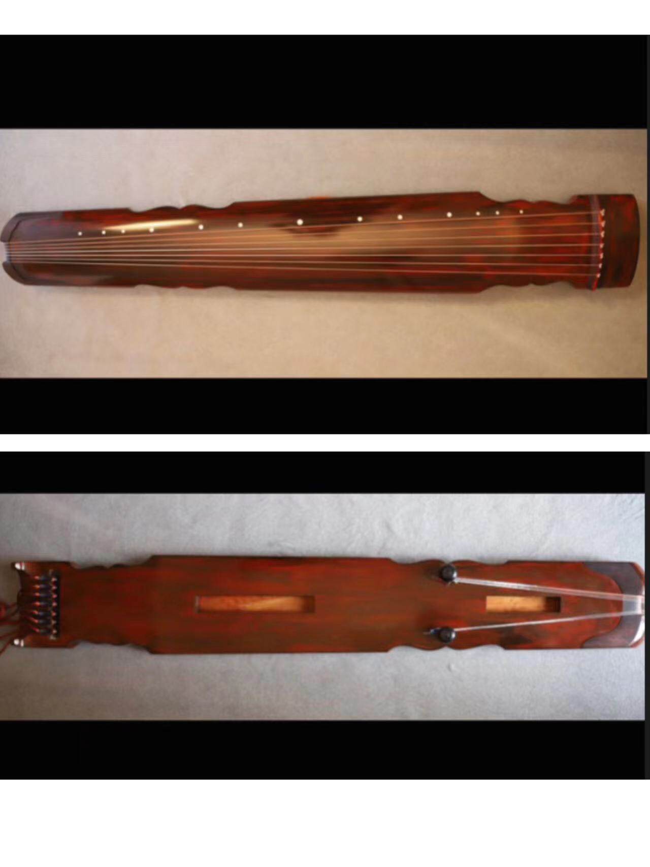 瀑布连珠式古琴