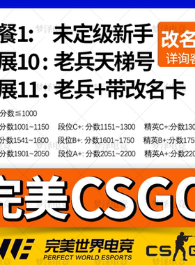 完美csgo号新手老兵cs2账号成品小号天梯白号d号低分c号世界平台