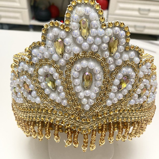 新疆乌兹别克帽子民族风塔吉克族特色皇冠钻帽舞台演出广场舞帽子