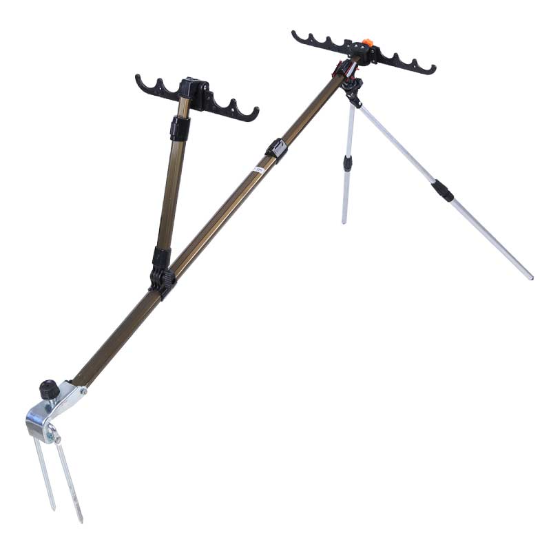 不锈钢简易支架地插架杆防风前叉钓鱼竿稳固支架鱼竿支架渔具