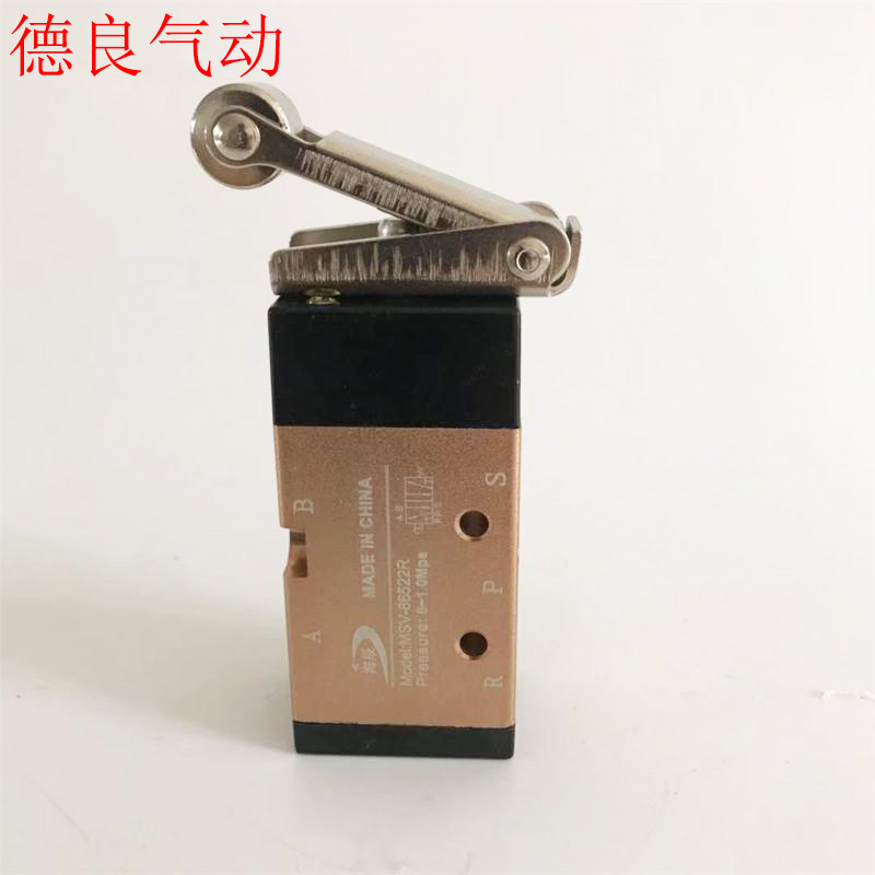 MSV-86522R二位五通机械滚轮阀G522R气动阀MV-522R行程开关MV-09