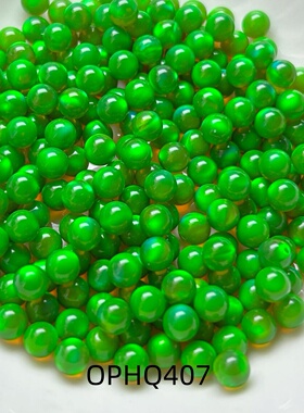 无孔星云澳宝石4mm 5mm炫彩圆珠散珠人造欧珀diy配件首饰手串手链