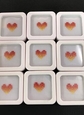 正方直角实验室培育彩虹渐变配石裸石 耐高温 首饰手链戒指蜡镶