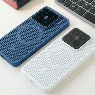 檬夏适用iqoo13 neo10pro男生小米15Pro手机壳FINDX8一加ACE5红米ultra保护套vivo200磁吸14透气散热12磨砂Z9