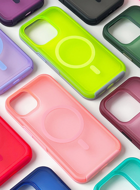 檬夏magsafe磁吸适用iphone17promax手机壳16个性磨砂无线充电15苹果14防摔12pro高级感11男生纯色女简约软胶