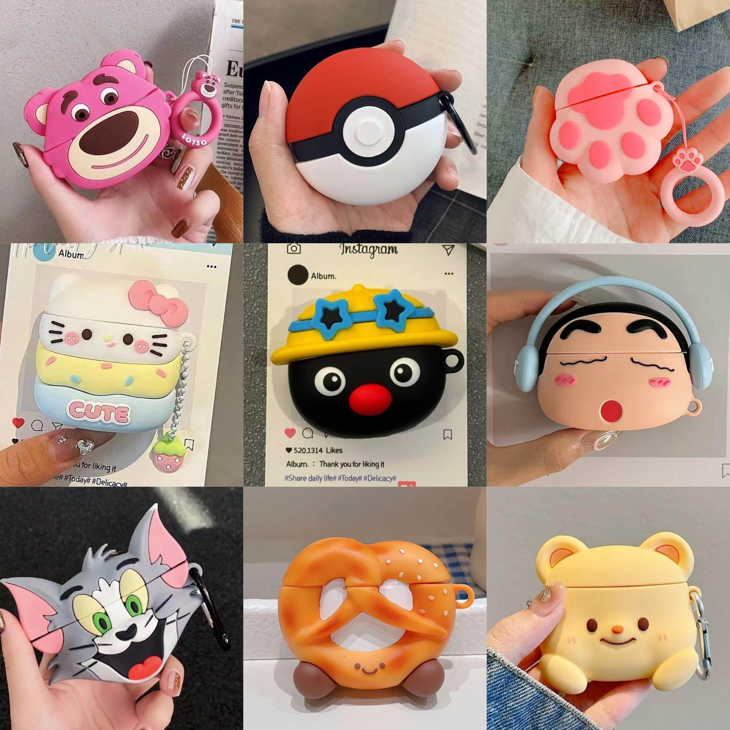 可爱卡通适用苹果AirPods4/Pro2代创意保护壳1/3欧美蓝牙耳机套软壳日韩个性男女款kt蜘蛛侠猫咪,3C数码配件,耳机保护套,淘宝优惠券,粉丝福利购,淘宝优惠卷