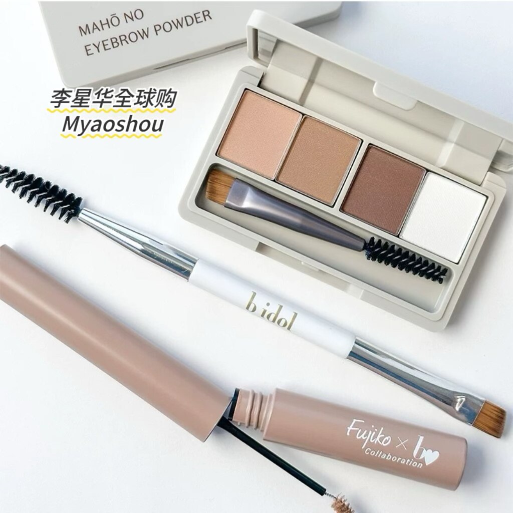 日本BIDOL吉田朱里&fujiko合作联名限定染眉膏四色眉粉双头眉