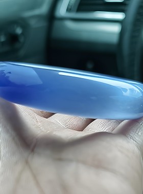 一物一图实物拍摄天蓝色猫眼石手镯完美品相完美主义挑剔者首选