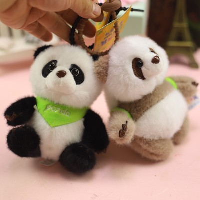 可爱多款大熊猫毛绒挂件钥匙扣