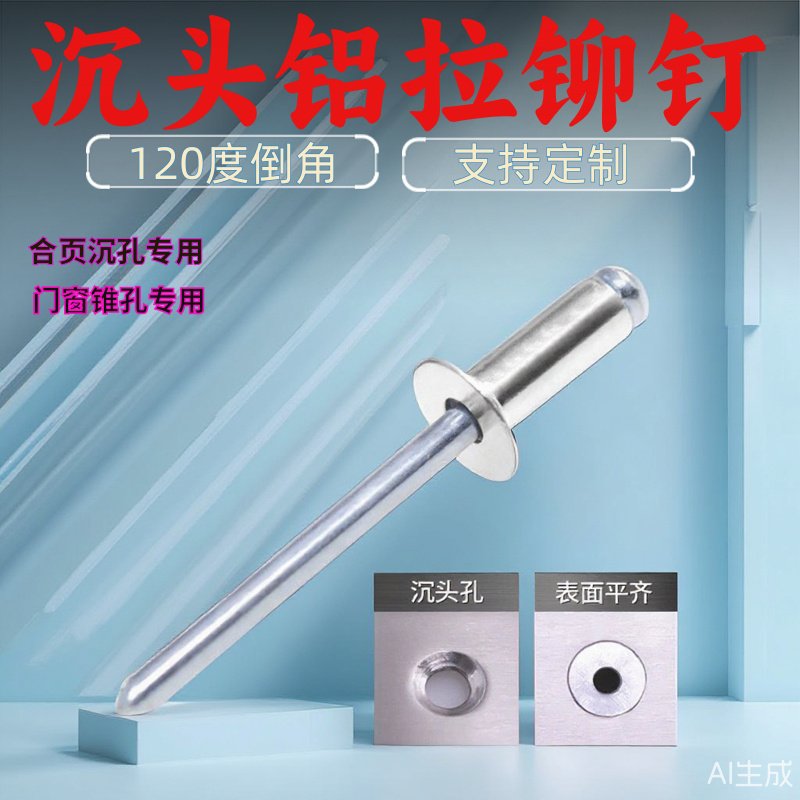 沉头铝制抽芯铆钉平头合页铆钉