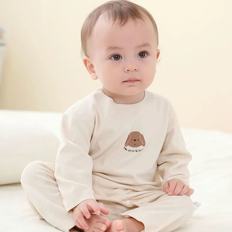 德绒婴儿连体衣长袖家居服春秋冬宝宝衣服睡衣保暖内衣小月龄哈衣