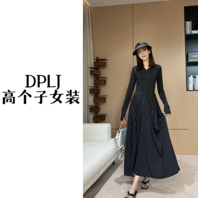 高个子加长冰感防晒连衣裙