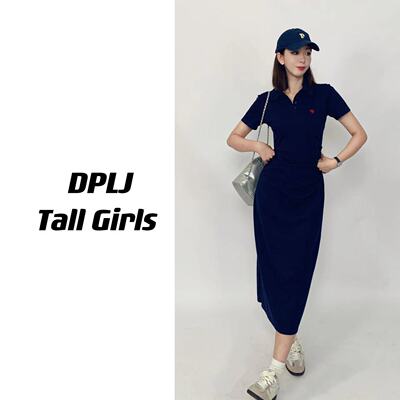 常规款Polo领夏季学院风连衣裙