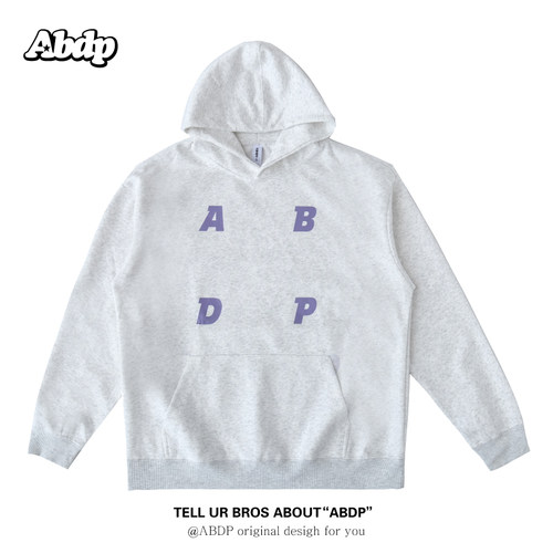 ABDP美式运动休闲连帽宽松卫衣