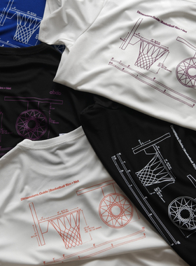 ABDP美式运动潮流投篮服圆领T恤篮球训练休闲宽松舒适印花短袖