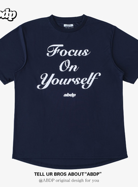 ABDP 23SS新款美式短袖训练街头篮球宽松运动休闲透气圆投篮服