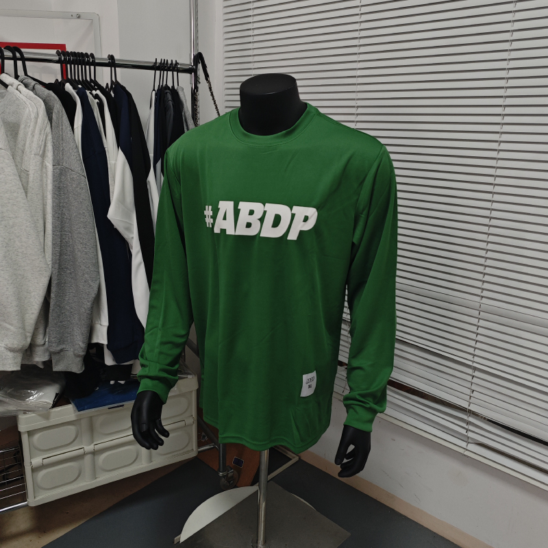 ABDP美式宽松运动长袖投篮服篮球运动健身休闲舒适印花圆领套头