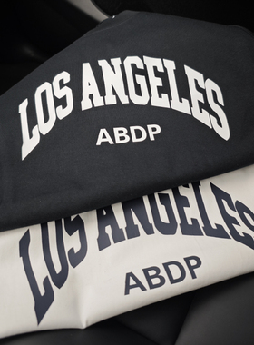 ABDP美式棉质背心宽松宽肩无袖圆领螺纹运动休闲街头健身T恤230g