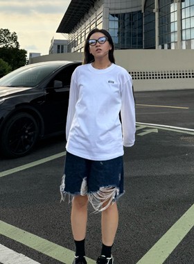 ABDP秋冬男士长袖T恤打底衫运动街头休闲户外纯棉套头外套250g