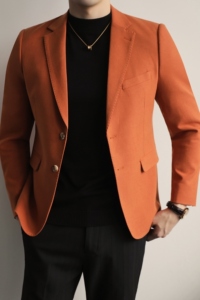 模特图新款男士休闲西服修身西装纯色单西外套上衣DX6998P165图片