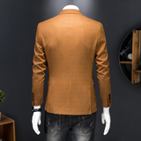 镂空图2025新款男士休闲西服时尚修身西装单西外套DX6933P165，男装西服套装，电商D216