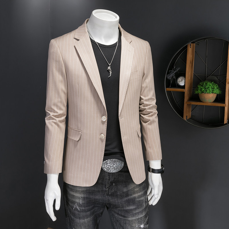 假模图2025新款男士休闲西服时尚修身西装单西外套DX6924P165,男装西服套装,电商D216
