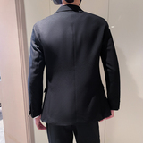 模特图-男士休闲西服韩版修身西装单西外套F6160P165，男装西服套装，电商D216