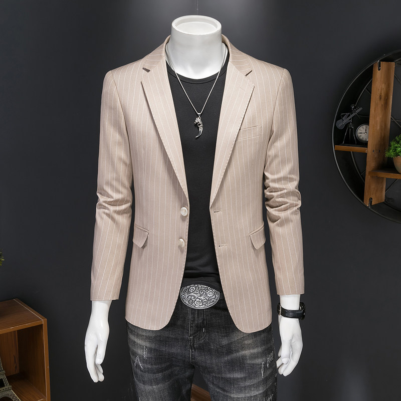 假模图2025新款男士休闲西服时尚修身西装单西外套DX6924P165图片