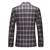 镂空图男士休闲西服套装三件套时尚修身礼服西装SJT6934P300，男装西服套装，电商D216