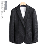 挂拍图2025年男士西服上衣时尚休闲提花西装单西外套6839P165，男装西服套装，电商D216