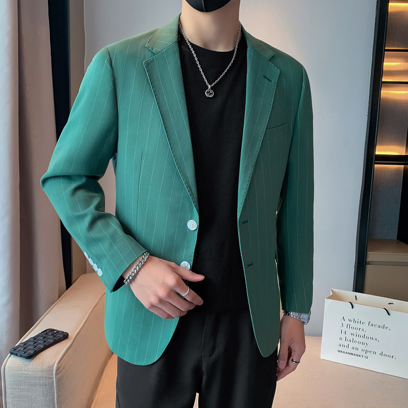 模特图-男士休闲西服韩版修身西装单西外套F6926P165图片