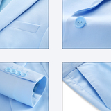 M-6XL外贸13色西服套装三件套一粒扣2边开叉男士西装7001P190，男装西服套装，电商D216