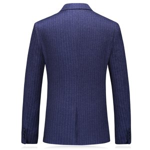 20继续做货男士西服套装条纹西装三件套新郎礼服S-5XL-6105P280图片